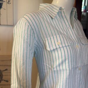 NWT chaps size small Striped Button-Up Shirt